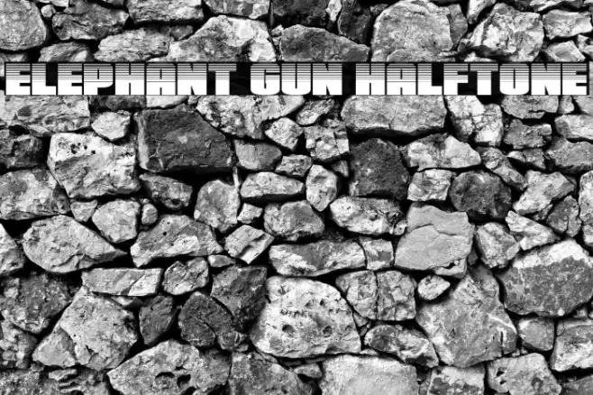 Elephant Gun Halftone Example 1