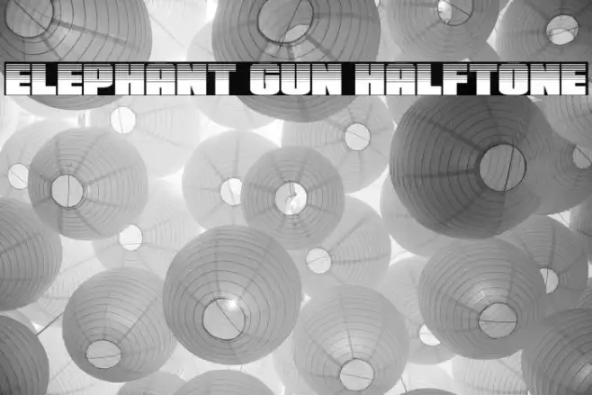 Elephant Gun Halftone Example 3
