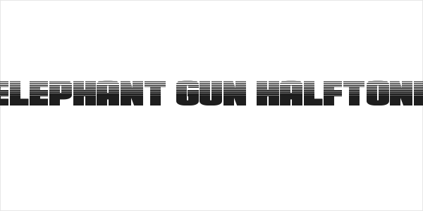 Elephant Gun Halftone Logo