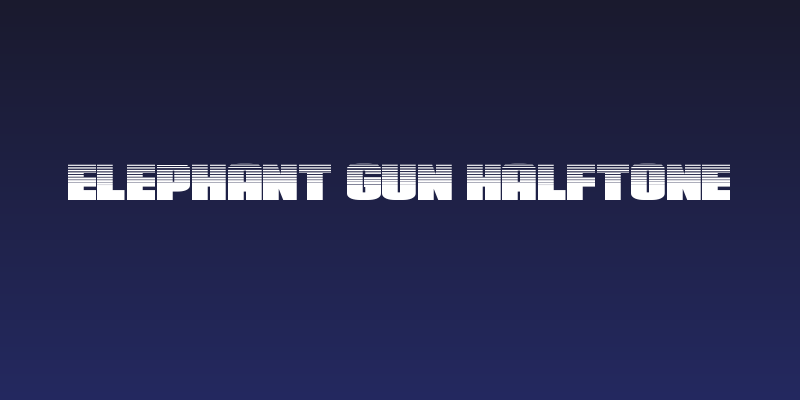 Elephant Gun Halftone Social Header