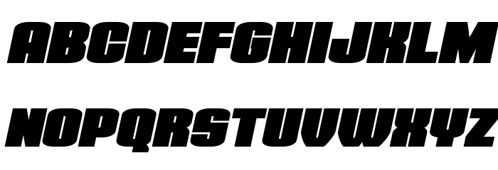 Elephant Gun Italic Font LOWERCASE