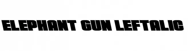 Elephant Gun Leftalic  Fuentes Gratis Descargar