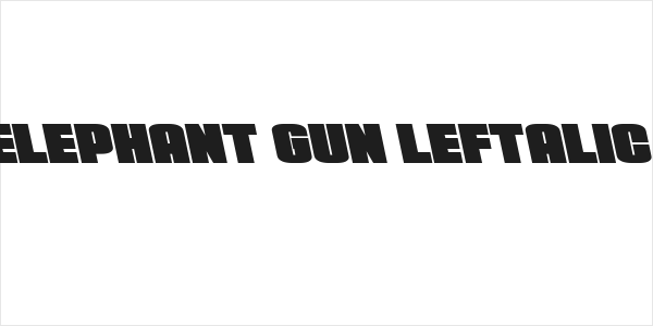 Elephant Gun Leftalic Logo