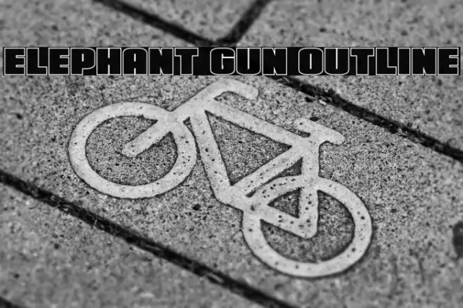 Elephant Gun Outline Example 3