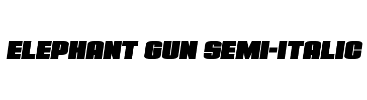 Elephant Gun Semi-Italic  Descarca Fonturi Gratis