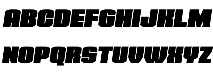 Elephant Gun Semi-Italic Font LOWERCASE