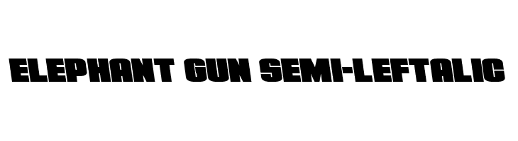 Elephant Gun Semi-Leftalic  Скачать бесплатные шрифты
