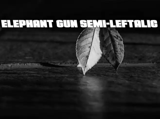 Elephant Gun Semi-Leftalic Example 1