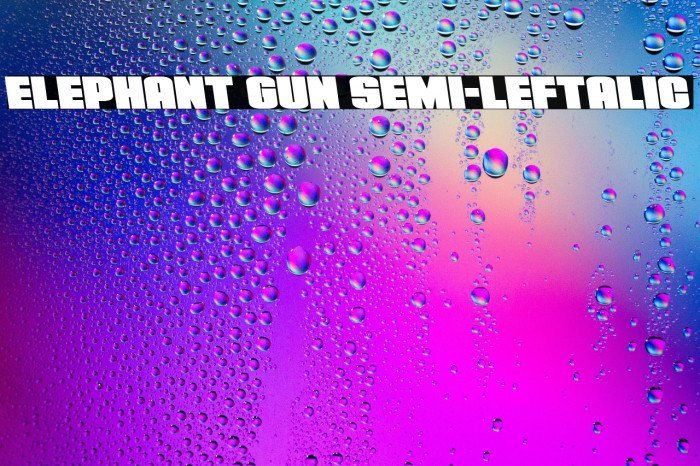 Elephant Gun Semi-Leftalic Example 2
