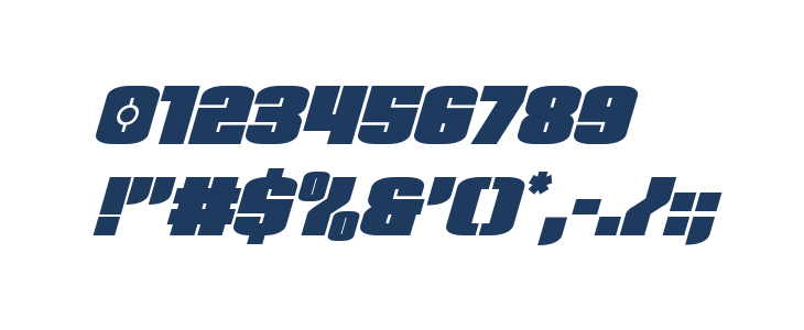 Elephant Gun Super-Italic Other Characters