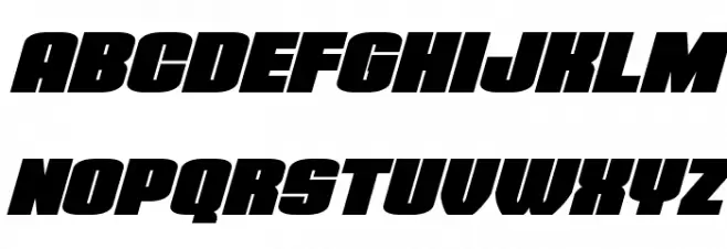Elephant Gun Super-Italic Schriftart Groß