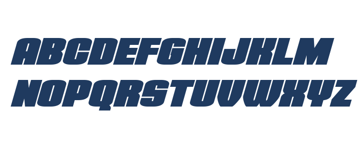 Elephant Gun Super-Italic Lowercase