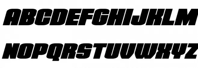 Elephant Gun Super-Italic Fuentes MINÚSCULAS