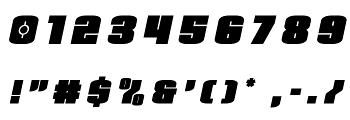 Elephant Gun Title Italic Font OTHER CHARS