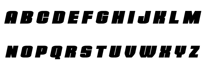 Elephant Gun Title Italic Font LOWERCASE