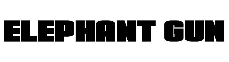 Elephant Gun  免费字体下载
