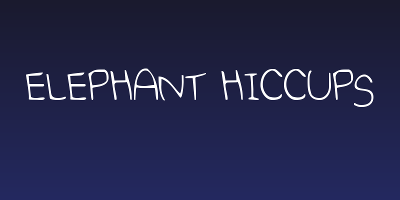 Elephant Hiccups Social Header