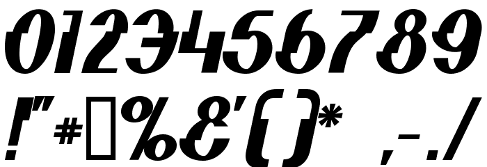 Elephant man BoldItalic Font OTHER CHARS