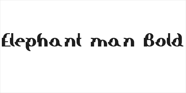 Elephant man Bold Logo