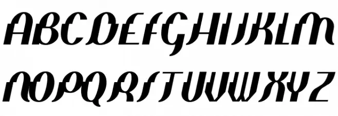 Elephant man Italic Schriftart Groß