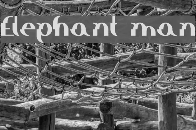 Elephant man フォント examples