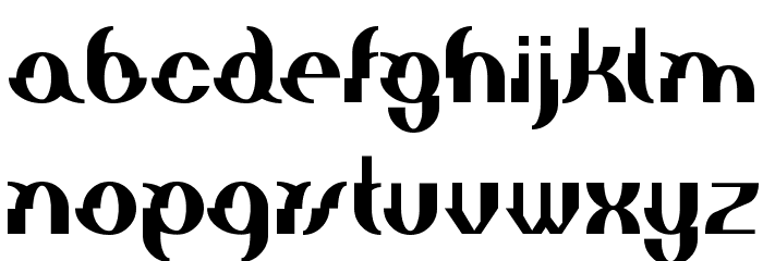 Elephant man Font LOWERCASE