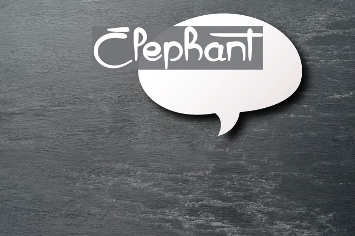 Elephant Fonte examples