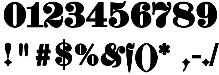 ElephantaBlack Font OTHER CHARS
