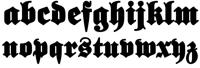ElephantaBlack Font LOWERCASE