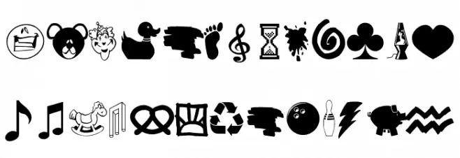 Elephants and Bears 字体 大写