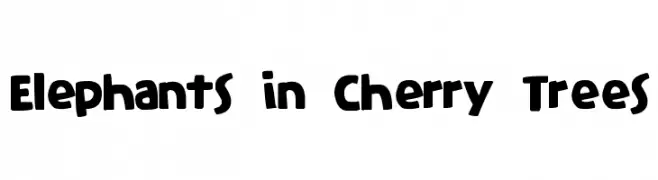 Elephants in Cherry Trees  Fuentes Gratis Descargar