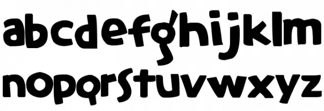 Elephants in Cherry Trees Caratteri MINUSCOLO