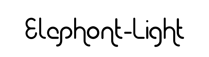 Elephont-Light  les polices de caractères gratuit tlcharger