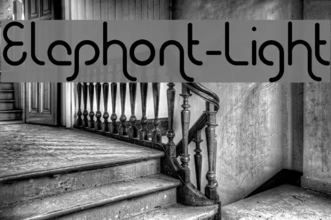 Elephont-Light Font examples
