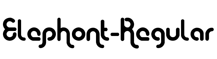 Elephont-Regular  font caratteri gratis