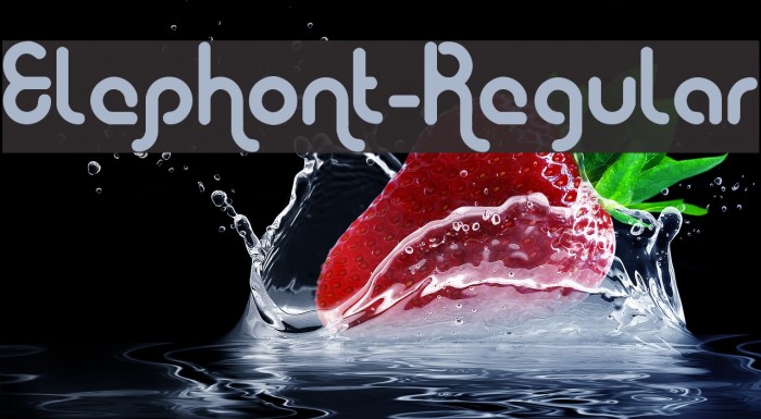 Elephont-Regular Font examples
