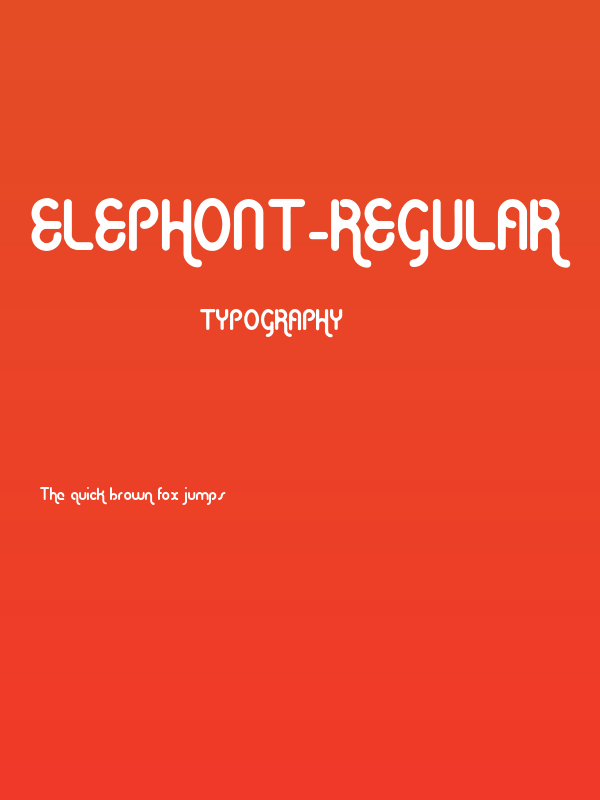 Elephont-Regular Poster