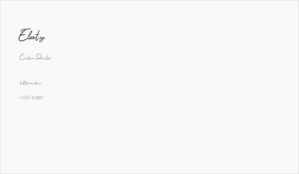 Elesty Business Card