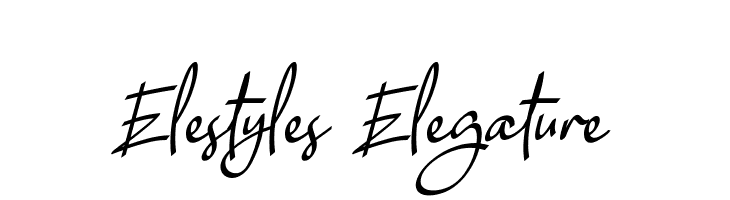 Elestyles Elegature  Скачать бесплатные шрифты
