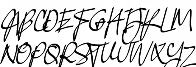Elestyles Elegature Schriftart Groß