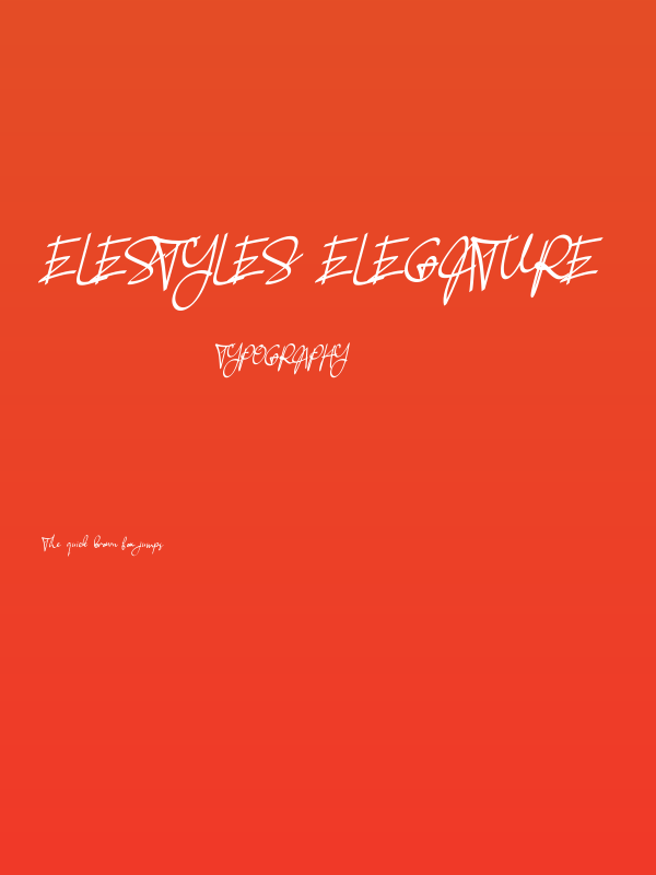 Elestyles Elegature Poster