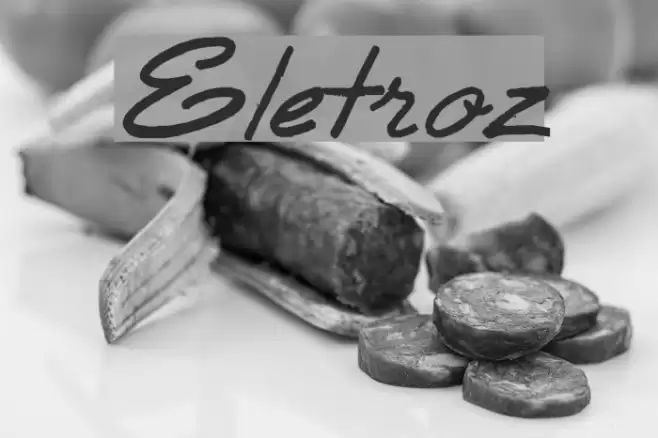 Eletroz Font examples