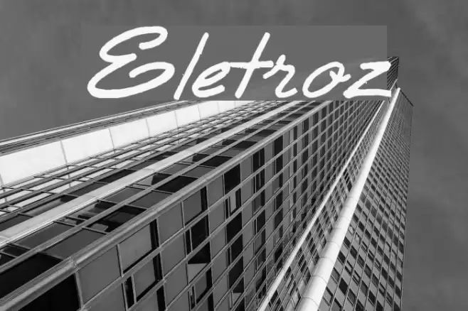 Eletroz Font examples