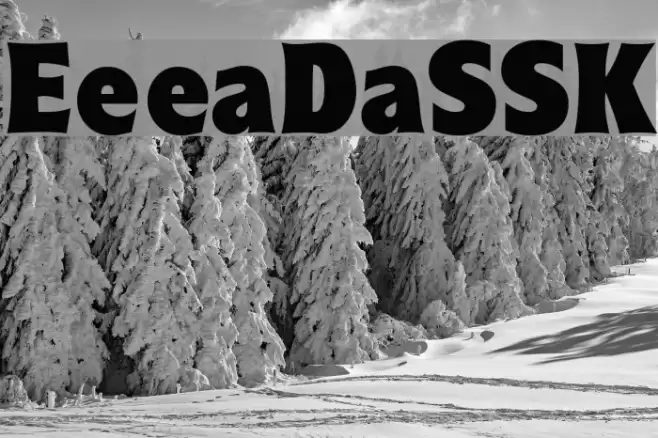 EleutheriaDisplaySSK Font examples