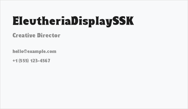 EleutheriaDisplaySSK Business Card