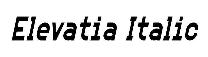Elevatia Italic  नि: शुल्क फ़ॉन्ट्स डाउनलोड