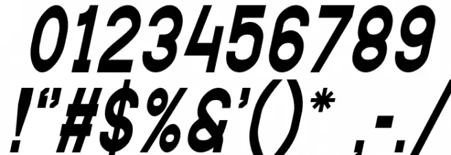 Elevatia Italic Font OTHER CHARS