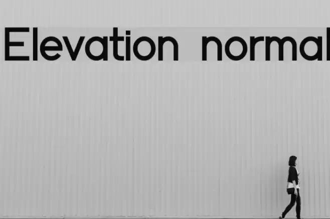 Elevation normal Font examples