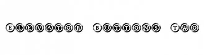 Elevator Buttons Two  Frei Schriftart Herunterladen