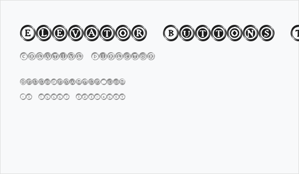 Elevator Buttons Two Business Card